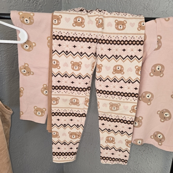 The Children's Place Bear-Themed Outfit Set - Pink and Tan - Picture 6 of 7